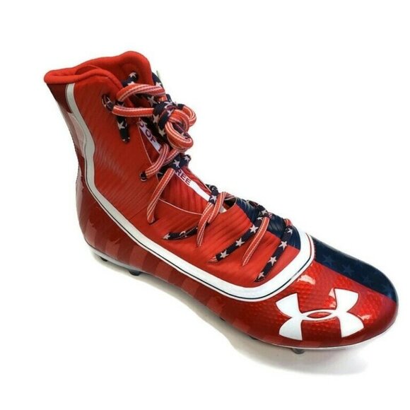 Under Armour Highlight Limited Edition USA Land Of The Free Football Cleats 10 - Picture 1 of 8